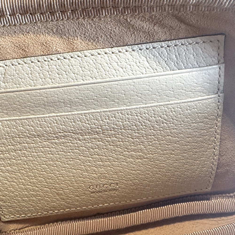 Gucci Crossbody Belt Bag Ophidia Calfskin Mystic White Pristine Luxury Rare COA - Picture 2 of 14